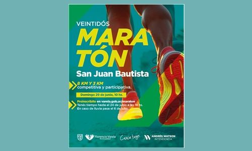F. Varela - Más de 3800 inscriptos en la 22º Maratón San Juan Bautista